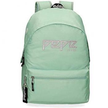 Pepe Jeans Uma Mochila Adaptable a Carro Verde 31x42x17,5 cms Poliéster 22.79L