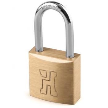Candado de latón Handlock arco largo 50mm con llaves iguales