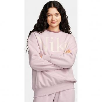Nike Sportswear Phoenix Fleece Women's Oversized Logo Crew Neck - Platinum Violet - L