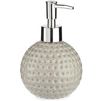 Dispensador de Jabón Golf Cerámica Gris Metal 12 Unidades (300 ml)