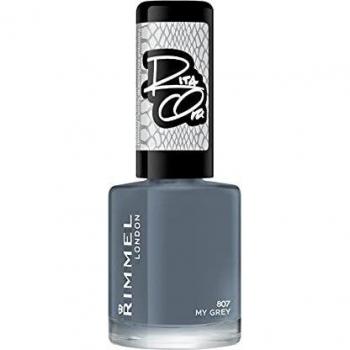 Rimmel London - Esmalte de uñas 60 Seconds Super Shine - Tono 807: My Grey, 8 ml, de secado rápido