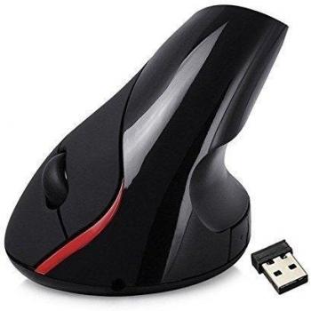 QQPOW - 2.4G Inalámbrico Ratón óptico Forma vertical | Diseño ergonómico - Prevención de codo de tenista/enfermedad del ratón