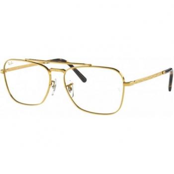 Ray-Ban RX3636V New Caravan Col. 3086 Unisex Square Gold Eyeglasses