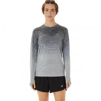 ASICS Seamless Top de Running para Mujeres - Blanco, Gris