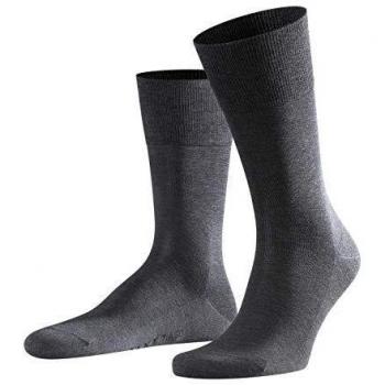 Falke Men's Plain Grey Cotton Blend Socks - Size 39-40