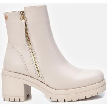 Botín de Mujer Xti 141538 Beige con Cierre de Cremallera