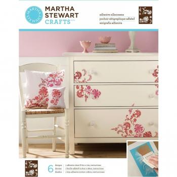 Martha Stewart adesivo serigrafato 8-1/2 X 11 1 foglio/Pkg-esotici fiori 8 disegni