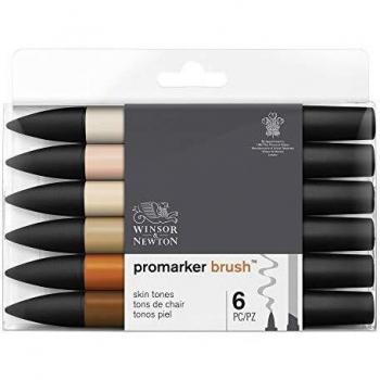 Set de 6 Rotuladores Brushmarker Tonos Piel Winsor & Newton
