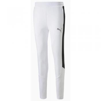 Pantalones Puma Evostripe Hombre Blancos con Rayas Negras