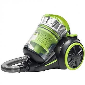 Bestron Aspiradora sin Bolsa con Ruedas para Superficies Duras, Alcance: 9 m, Capacidad: 2 L, 700 Vatios, Verde