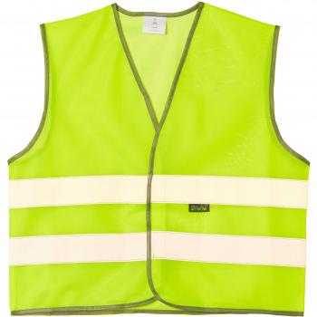 WOWOW Mesh Gilet - Chaleco de Ciclismo para niña, Color Amarillo, Talla L