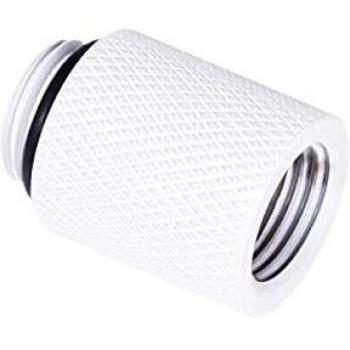 Prolongación Alphacool Eiszapfen 20mm G1/4 hembra a G1/4 macho - blanca
