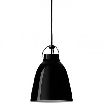 Lámpara Colgante Caravaggio P1 Negro Brillante/Negro Ø 16,5 cm