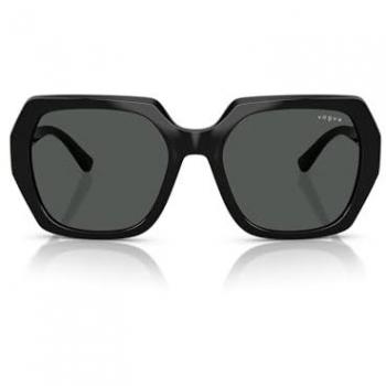 Vogue Vo5612sb col. w44/87 Donna Geometrica Nero Sunglasses, Dark Frame, Grey Lenses, Black Unisex, Size: 55 MM
