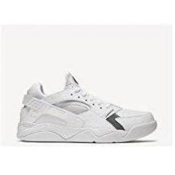 Nike Air Flight Huarache Low, Zapatillas de Baloncesto Para Hombre, Blanco / Plateado