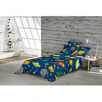 Cool Kids S2800905 Juego de Sábanas Lluc, Cama de 90, Multicolor, 160 x 270 cm