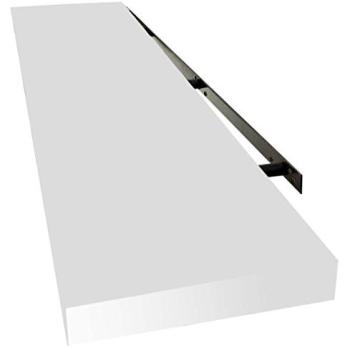 Inalsa Estante Color Blanco 80 Cm, Sistema De Fijacion Invisible, Madera, 80 X 23.5 X 3.8 Cm