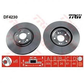 TRW DF4230 Rotores de Discos de Frenos