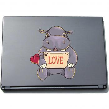 pinkelephant Indigos UG lovely065-210 - Pegatina para Ordenador portátil, diseño Sweet Heart Cattle, 210 x 185 mm