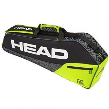 Head Core 3R Pro Bolsa de Tenis, Adultos Unisex, Negro/Neon Amarillo