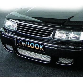 Rejilla delantera JOM 3A0853653COE para VW Passat Variant 1.8/2.0 y BMW Serie 1, color negro sin emblema