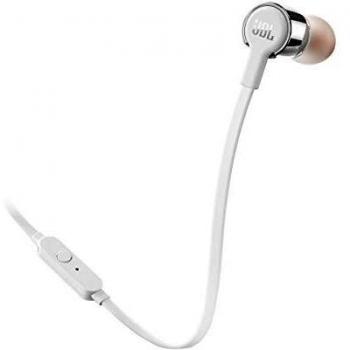 JBL Tune 210 - Auriculares Intraaurales 96dB, Gris/ Blanco