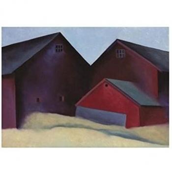 Extremos de graneros Póster de Georgia O ' Keeffe, 56 cm x 70 cm