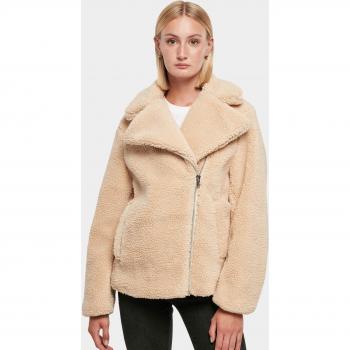 Chaqueta Biker de Sherpa para Mujer Urban Classics - Beige
