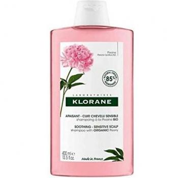 Producto capilar de la marca Klorane, champú, champú Pivoine 400 mililitros