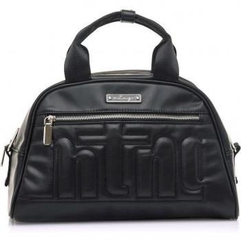 Mustang Daero2 Bolso de Mano Acolchado Negro con Cierre de Cremallera para Mujer
