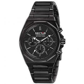 Sector 960 Men's Quartz Chronograph Watch - Black Dial, Stainless Steel, 100M Water Resistant