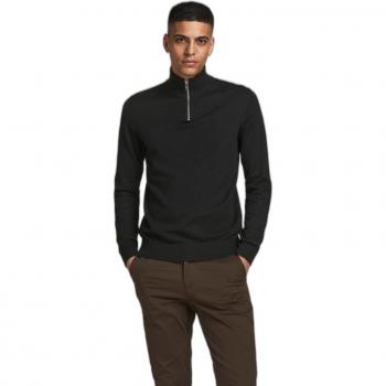Jack & Jones Emil Half-Zip Sweater Black L