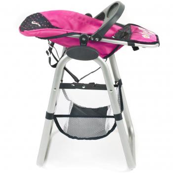 Trona para muñecas Bayer Chic 2000 Dots Navy-Pink con silla desmontable