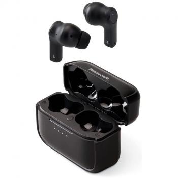 Panasonic RZ-B210WDE-K Auriculares Inalámbricos Bluetooth TWS IPX4 Impermeables con Micrófono, Ear Cushions, Negro