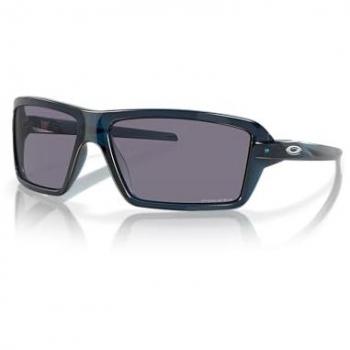 Oakley Cables Rectangular Sunglasses - Blue/Gray Prizm Lens, Unisex, 63mm