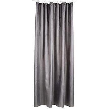 Cortina de Ducha Colorama Gris - Poliéster - 180 x 200 cm - Con Anillas Incluidas
