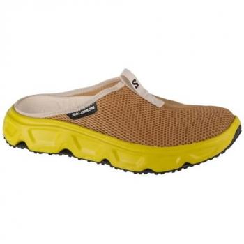 Zapatillas Salomon Reelax Slide 6.0 vainilla, sandalias trekking hombre, color verde, talla 47 (1/3) EU