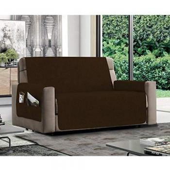 MB HOME BASIC Funda de sofá Antideslizante Relax, Café, 2 plazas Maxy