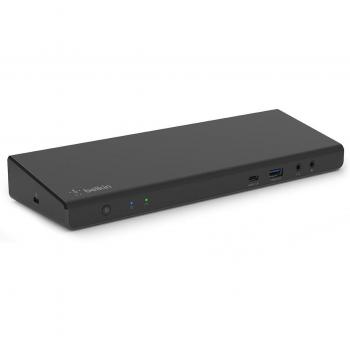 Belkin Connect Universal USB-C Docking Station INC007vfBK with 85W Power Delivery, HDMI, DisplayPort, Gigabit Ethernet, USB 3.2 Gen 1 Type-C - Black