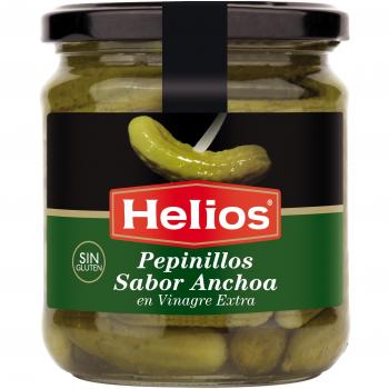 Helios Pepinillos Sabor Anchoa - 345 gr
