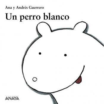 Un perro blanco