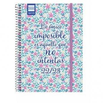 Agenda escolar 2022-2023 secundaria 1/4 semana vista horizontal imposible finocam 634203423