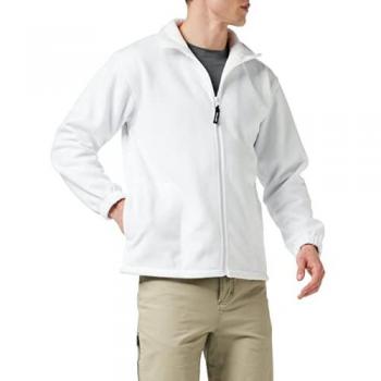 Chaqueta de Trabajo Polar con Cremallera Blanca - Result