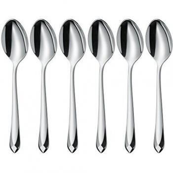 WMF Jette Juego 6 cucharas de Moca, Acero Inoxidable Pulido