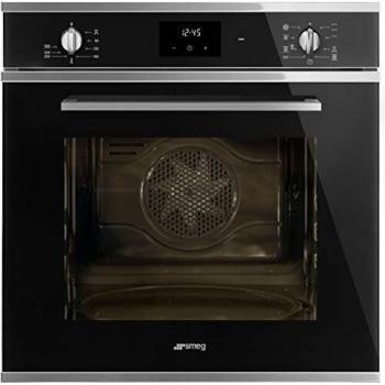 Horno Multifunción SMEG SF6400TVN con Limpieza Vapor Clean, Color Negro, Clase de Eficiencia A