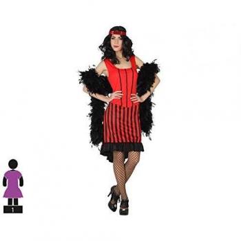 ATOSA disfraz cabaret mujer adulto rojo M