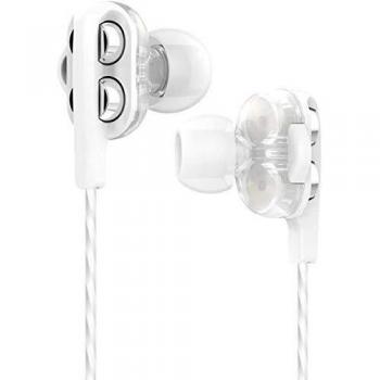 Muvit M1i+ Auricular Jack 3,5mm con Sistema Dual Driver Blanco