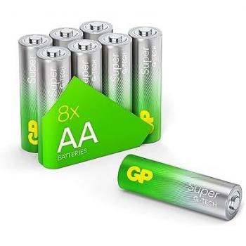 Pilas alcalinas AA GP 1,5V - Pack de 8 unidades