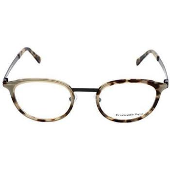 Ermenegildo Zegna Brillengestelle EZ5048 Monturas de gafas, Beige, 49.0 para Hombre