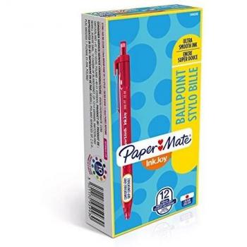 Paper Mate S0959930 - Pack de 12 bolígrafos, color rojo